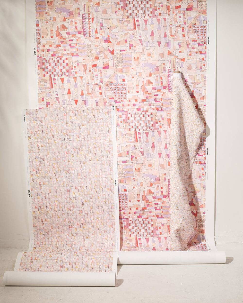Quilt Wallpaper - Terracotta