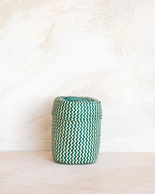 Extra Small Oaxacan Woven Basket - Fern