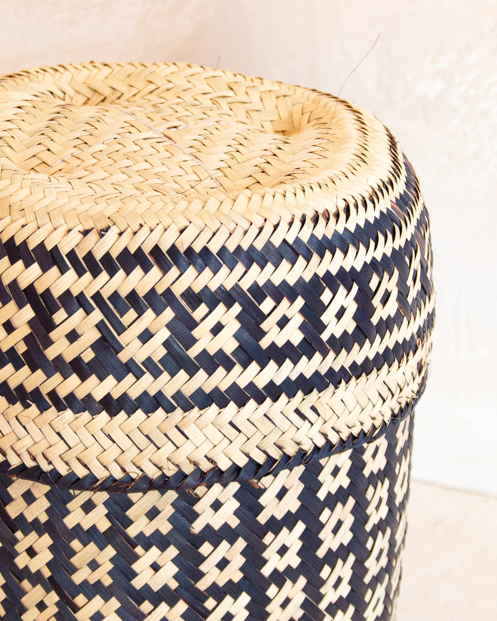 Extra Small Oaxacan Woven Basket - Midnight
