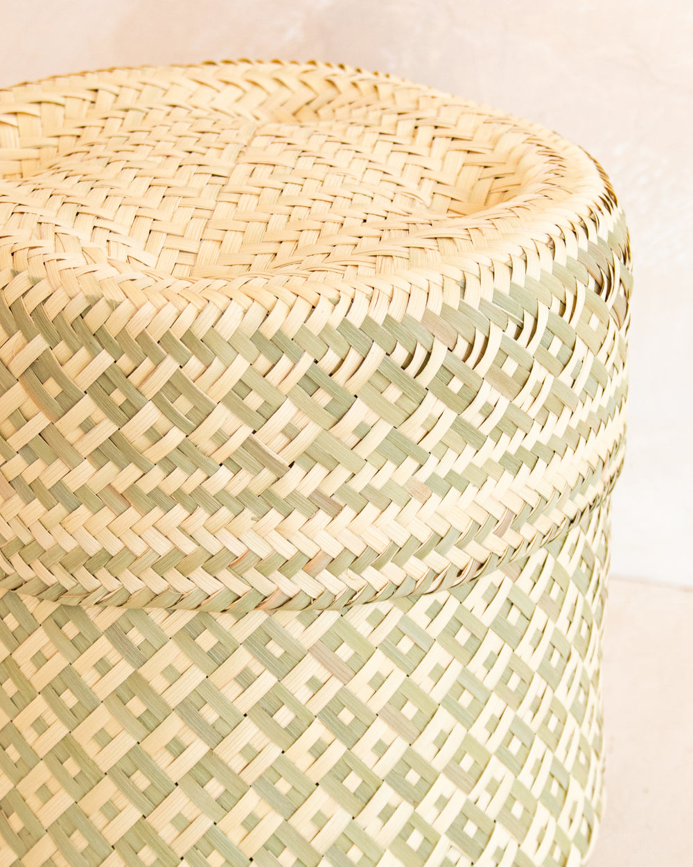 Small Oaxacan Woven Basket - Sage