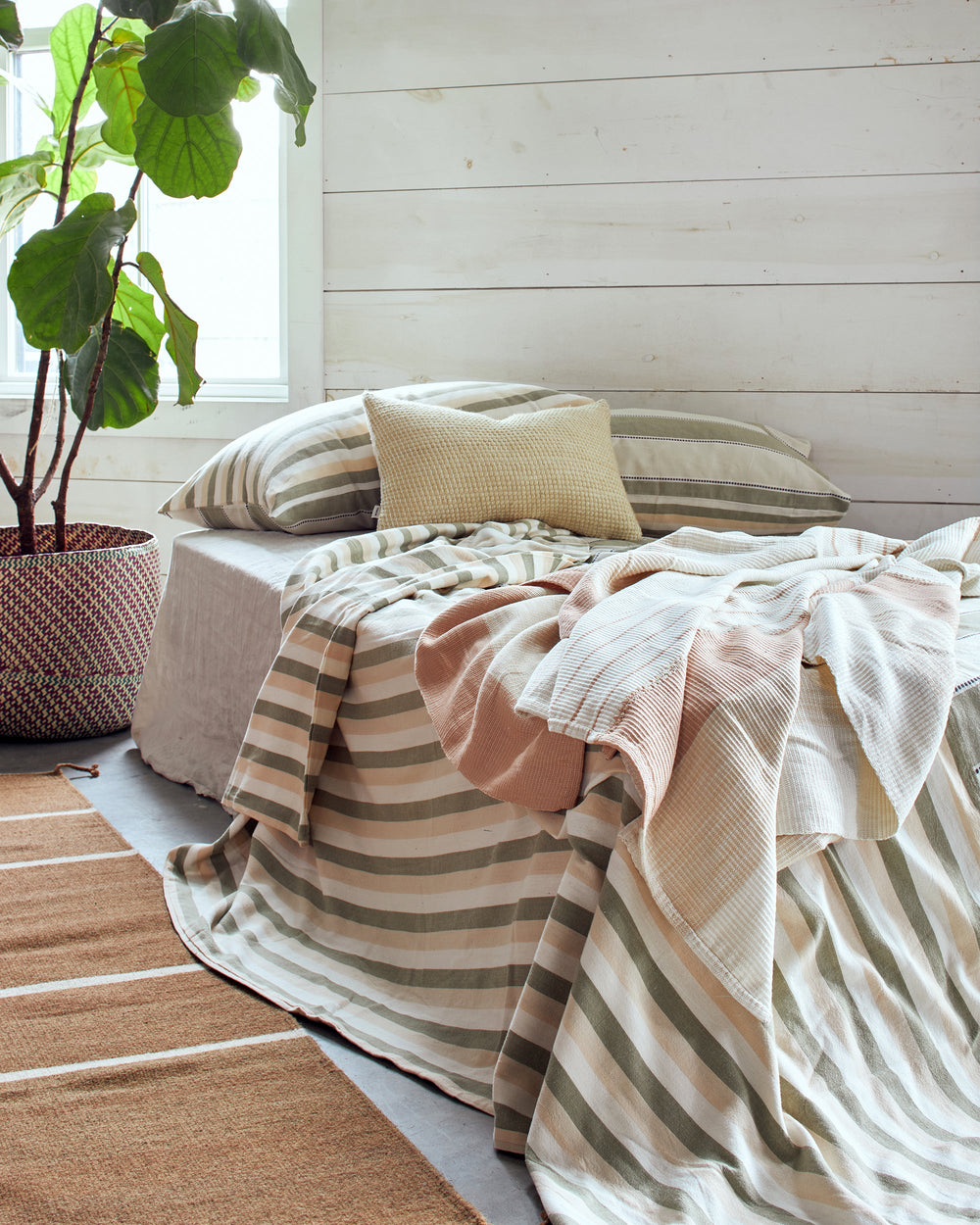 Stripes Pillowcases - Sage