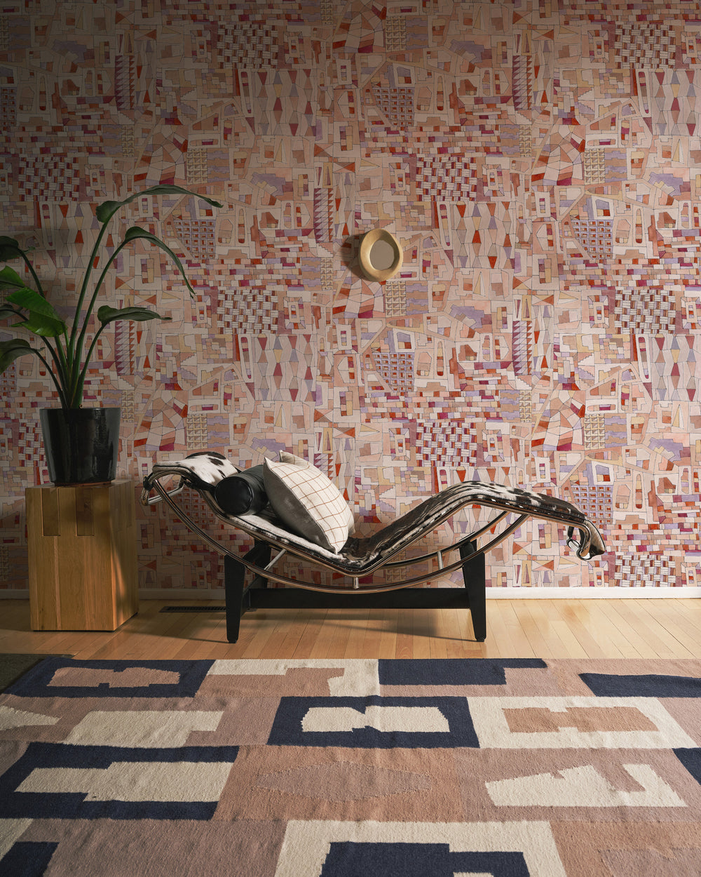 Quilt Wallpaper - Terracotta