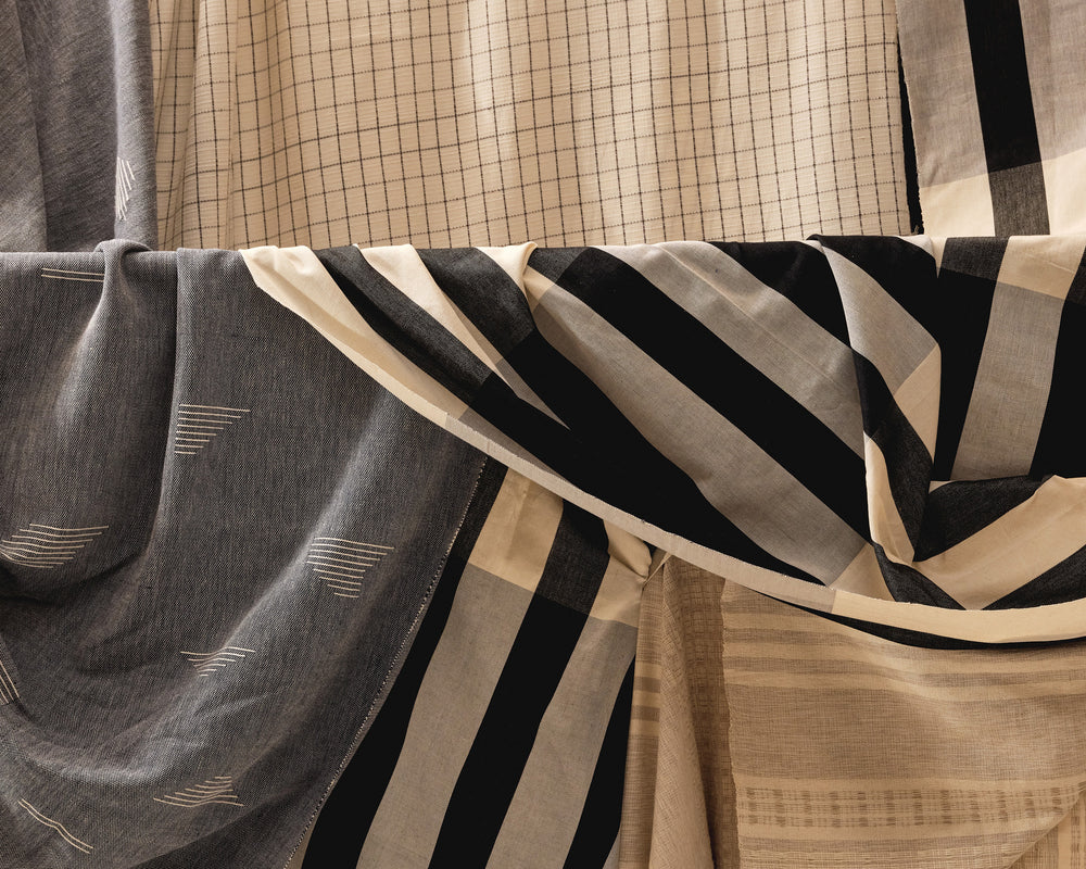 Grid Texture Fabric - Cream