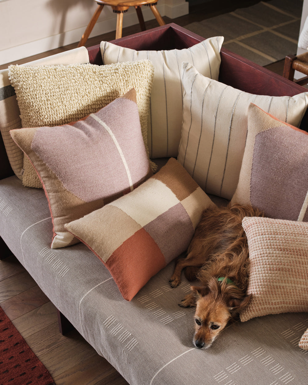 Julie Throw Pillow in Terracotta Ethical Home Decor MINNA MINNA