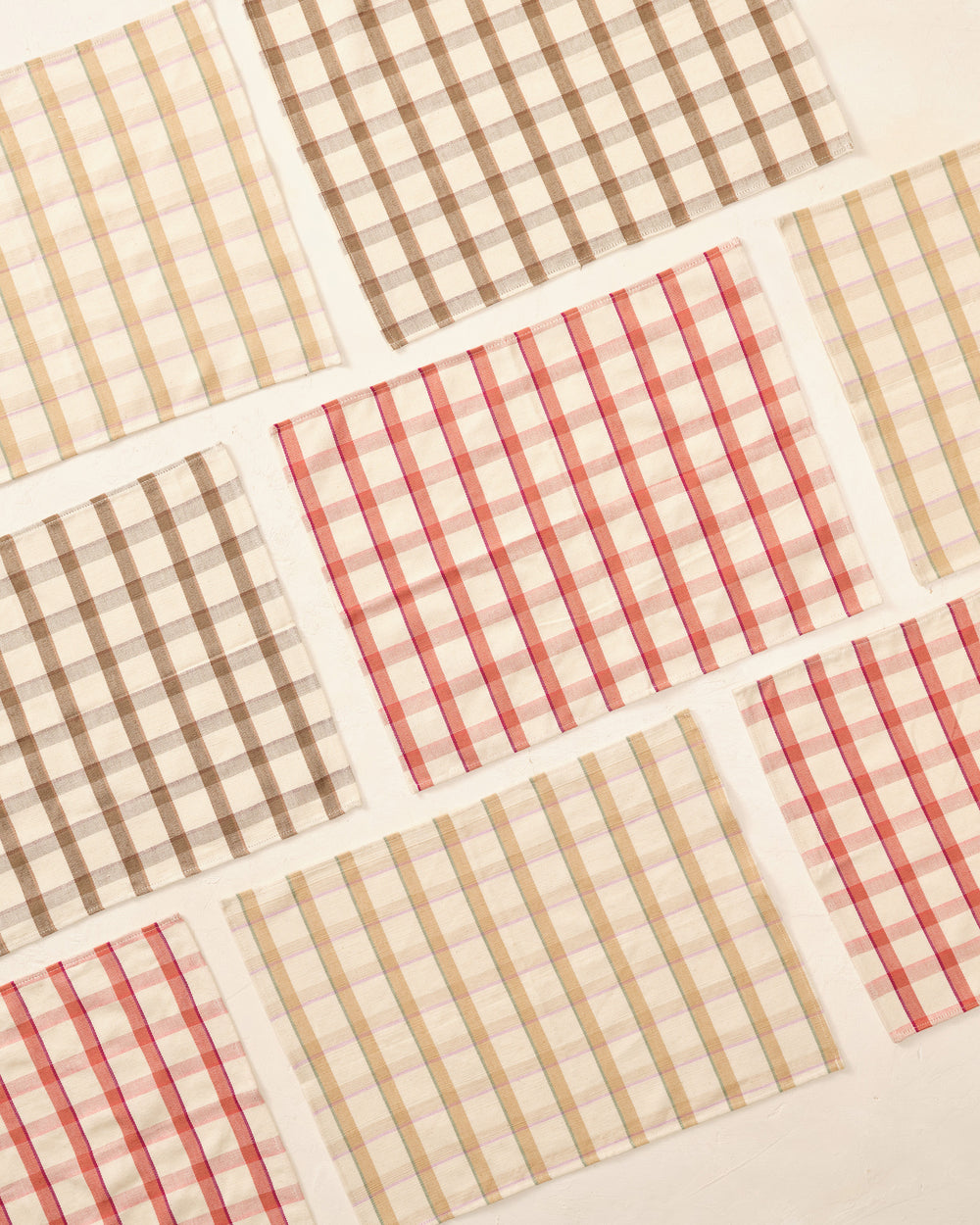 Hudson Plaid Placemat - Melon