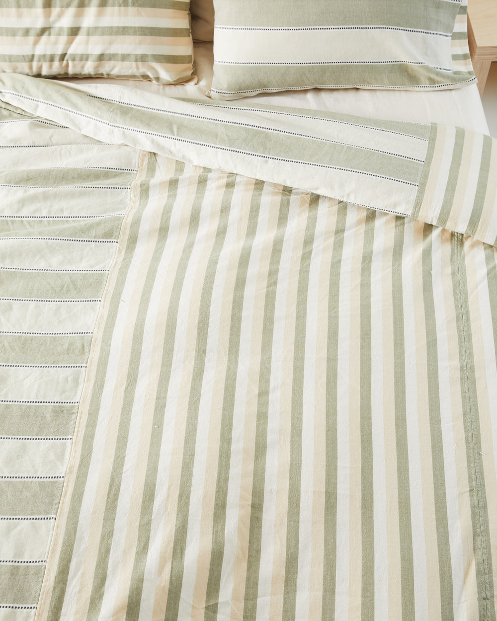Stripes Duvet Cover - Sage