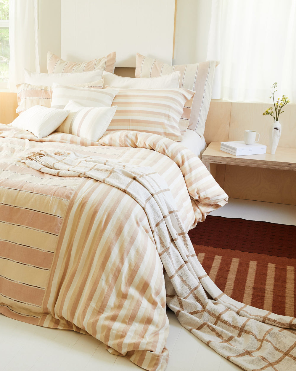 Stripes Pillowcases - Clay