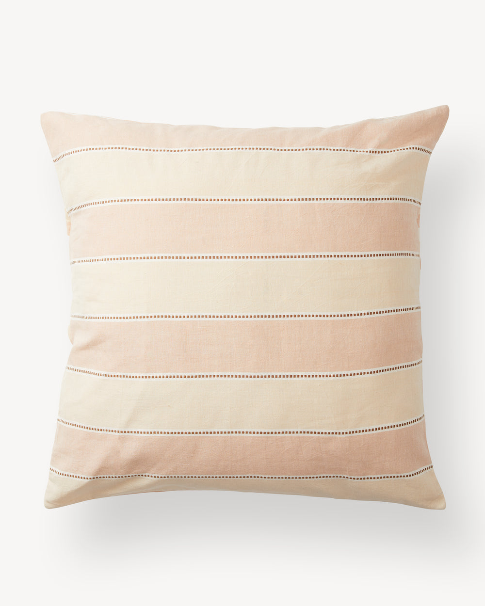 Stripes Euro Sham - Clay