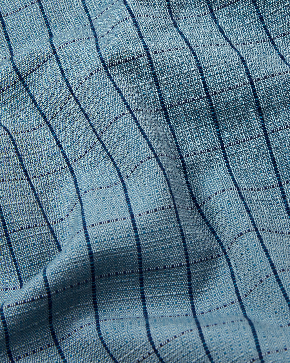 Grid Texture Fabric - Blue