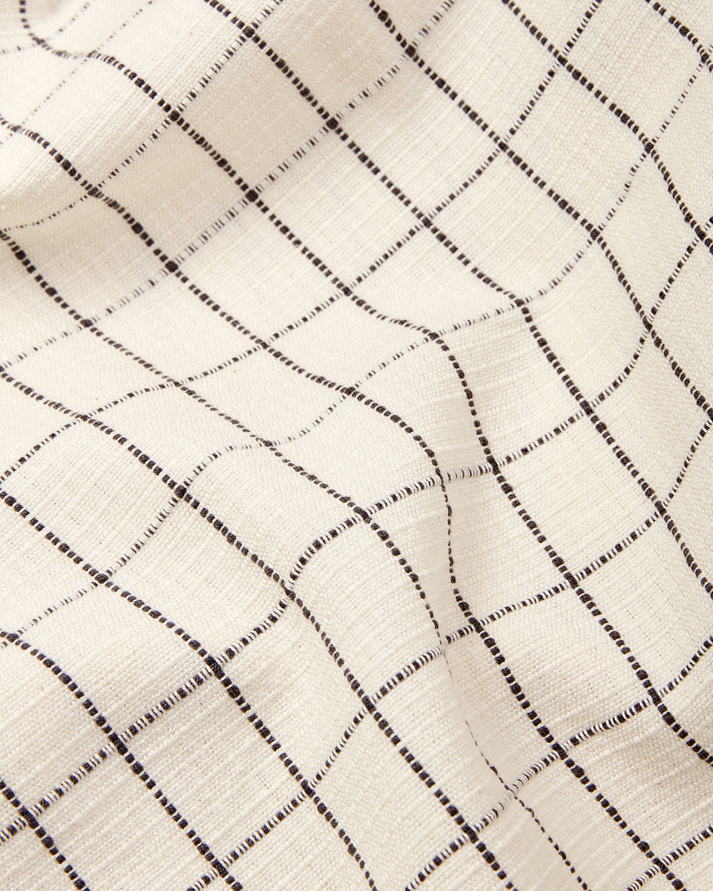 Grid Texture Cream — Fabric by the Yard