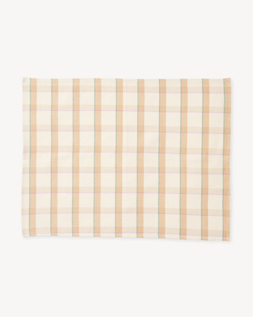 Hudson Plaid Placemat - Melon