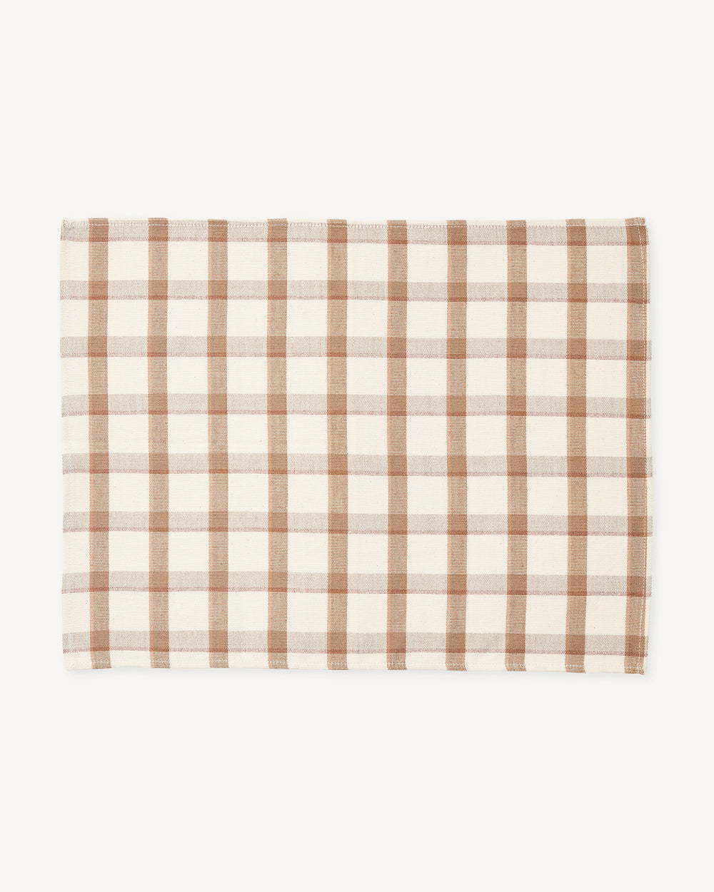 Hudson Plaid Placemat - Quinoa