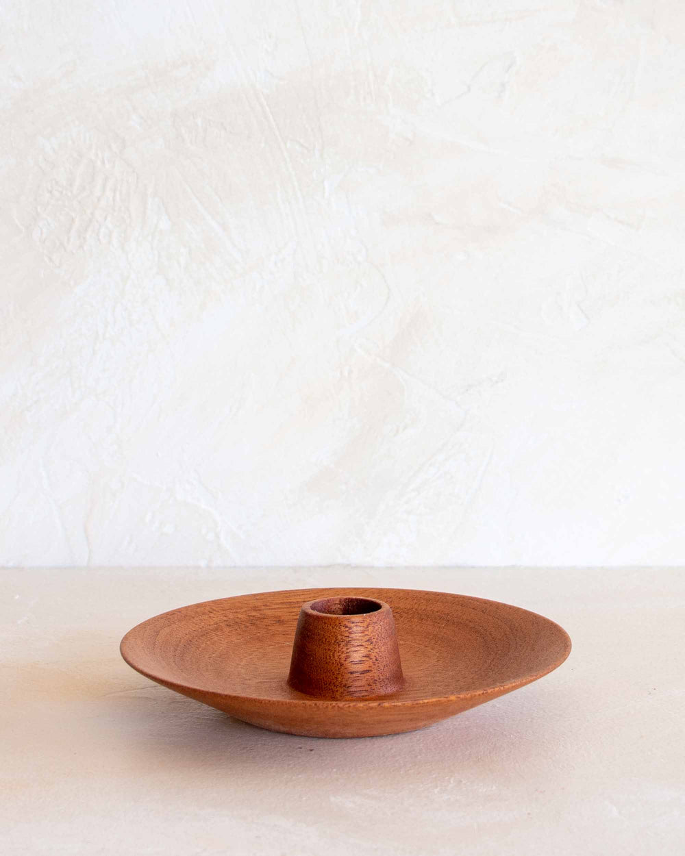 Itza Wood Taper Holder - Mahogany