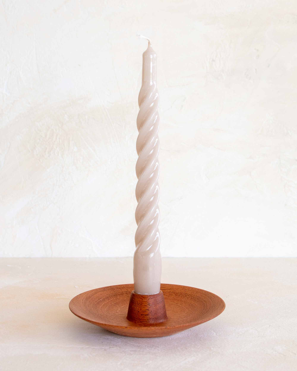 Yod and Co Twisted Candle - Beige