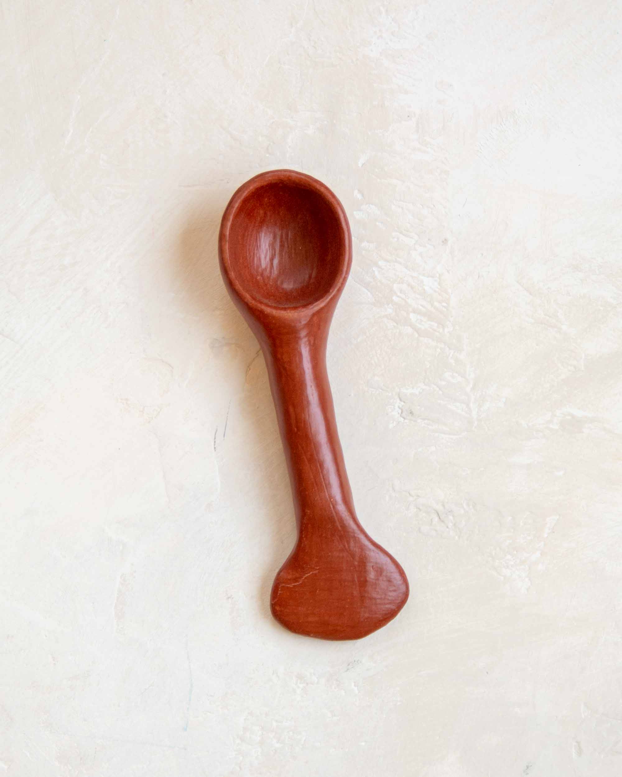 Red Clay Spoon with Handle