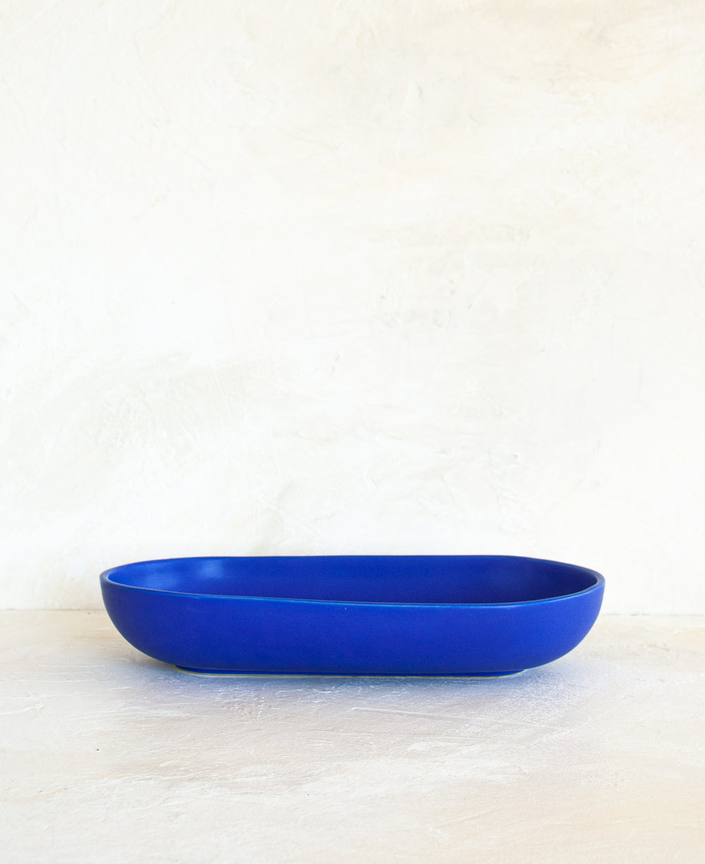Marvilla Large Oval Bowl - Cobalt