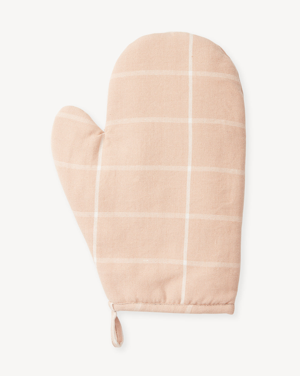 Grid Oven Mitt - Peach