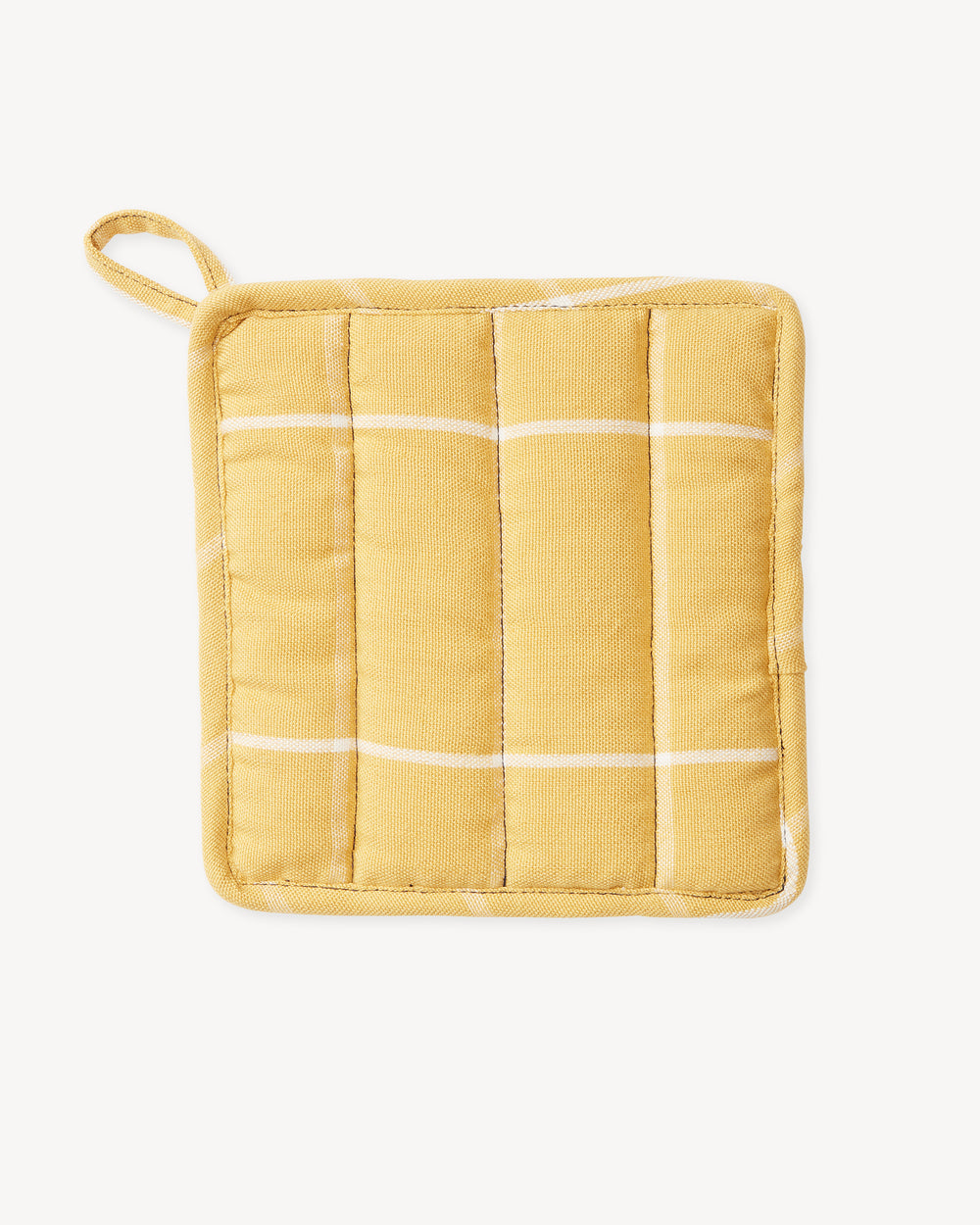Grid Potholder - Gold