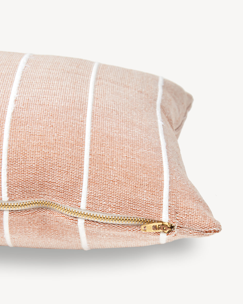 Recycled Stripe Lumbar Pillow - Clay