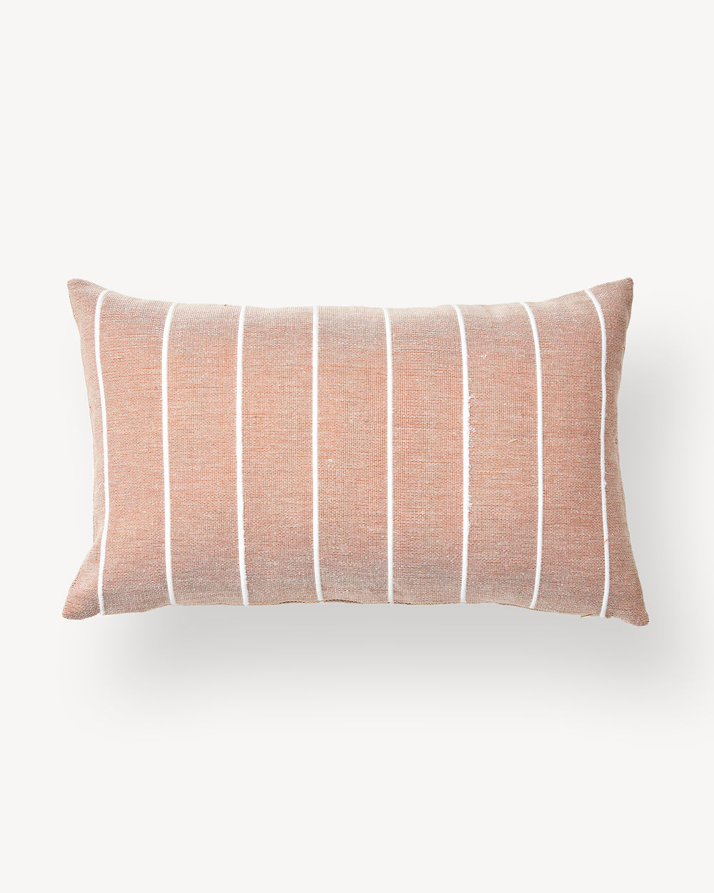 Recycled Stripe Lumbar Pillow - Clay