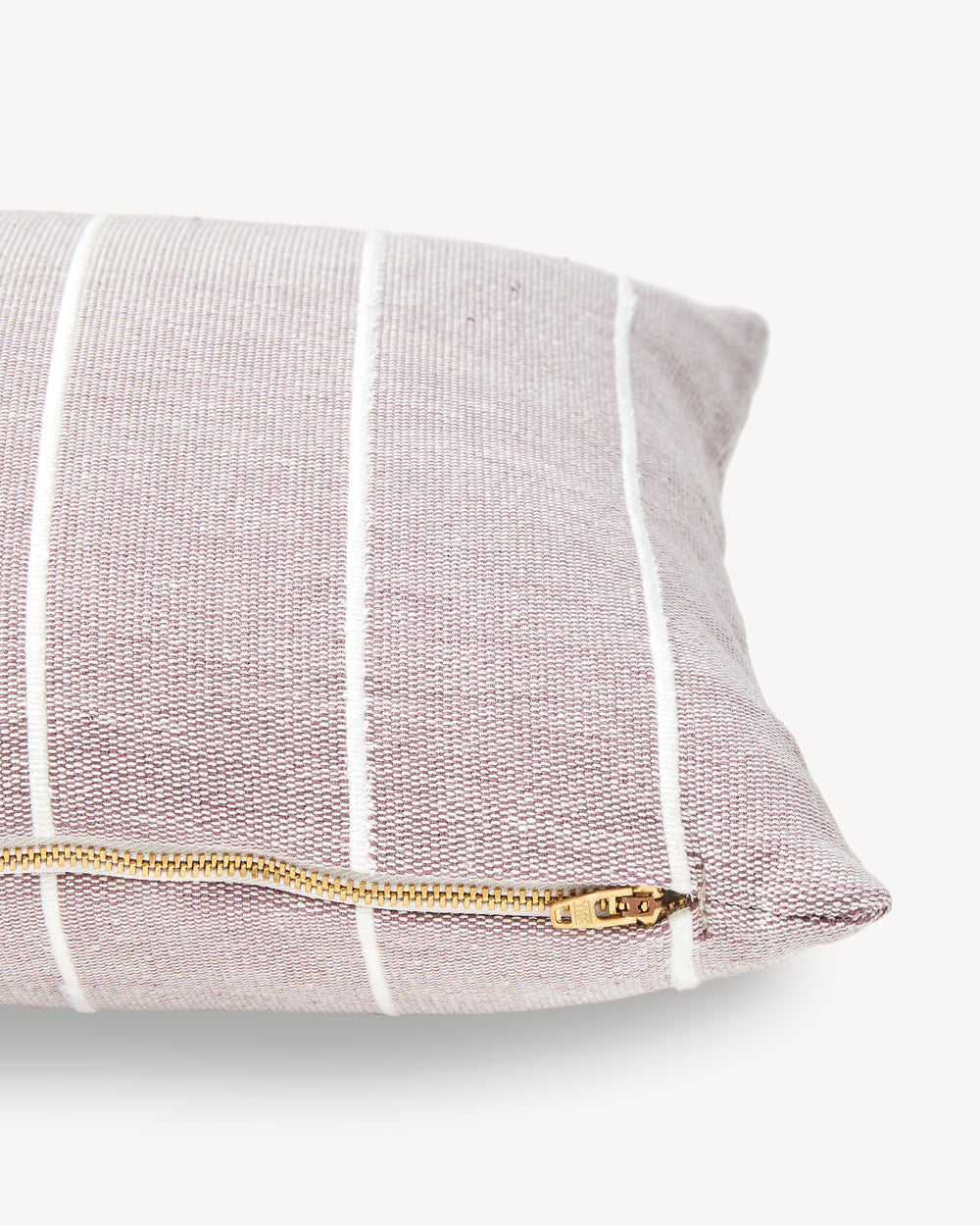 Recycled Stripe Lumbar Pillow - Lilac