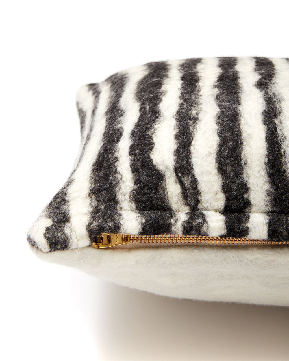 Painted Stripe Lumbar Pillow - Black