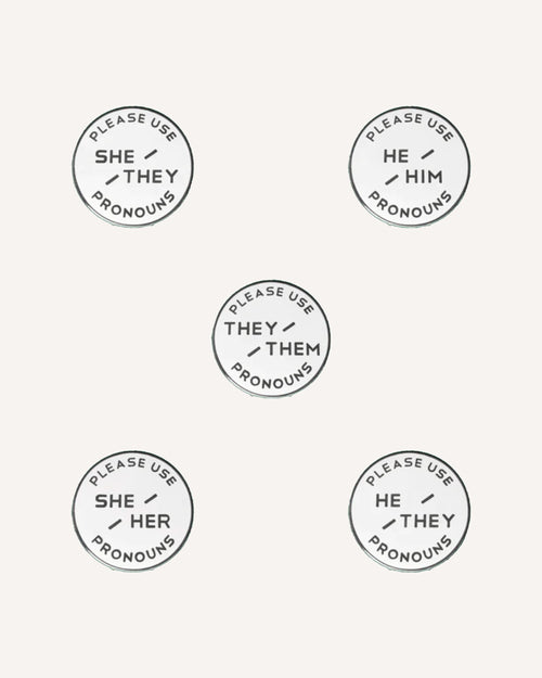 Small Victories Enamel Pronoun Pin