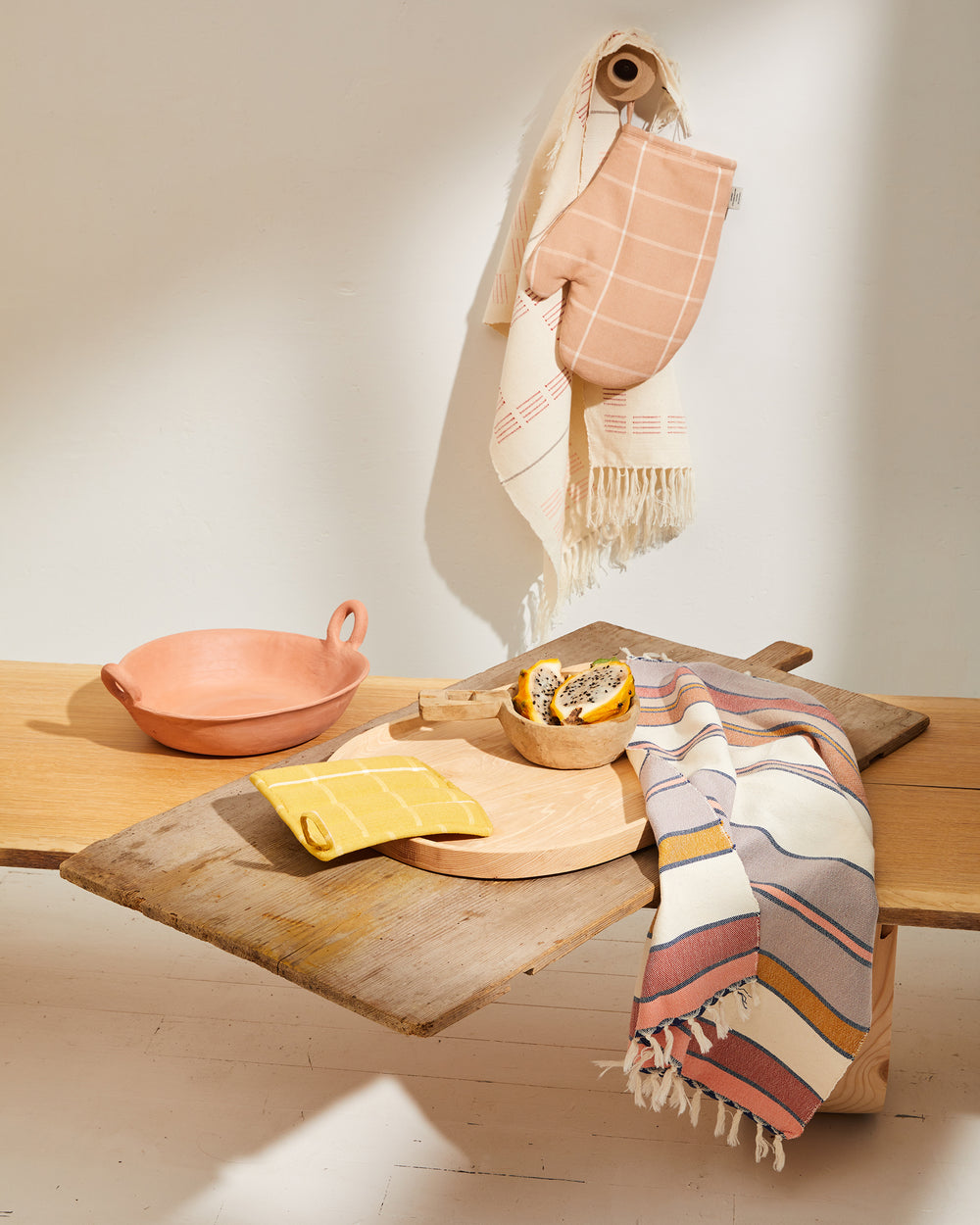 Blocks Towel - Rust