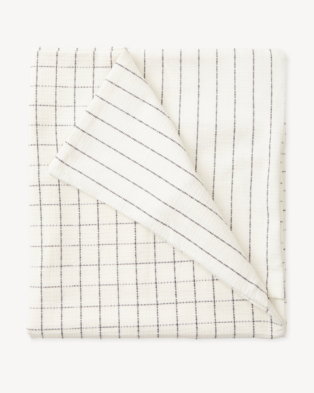 Grid Euro Sham - Cream