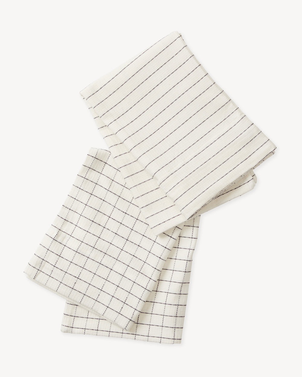 Grid Pillowcases - Cream