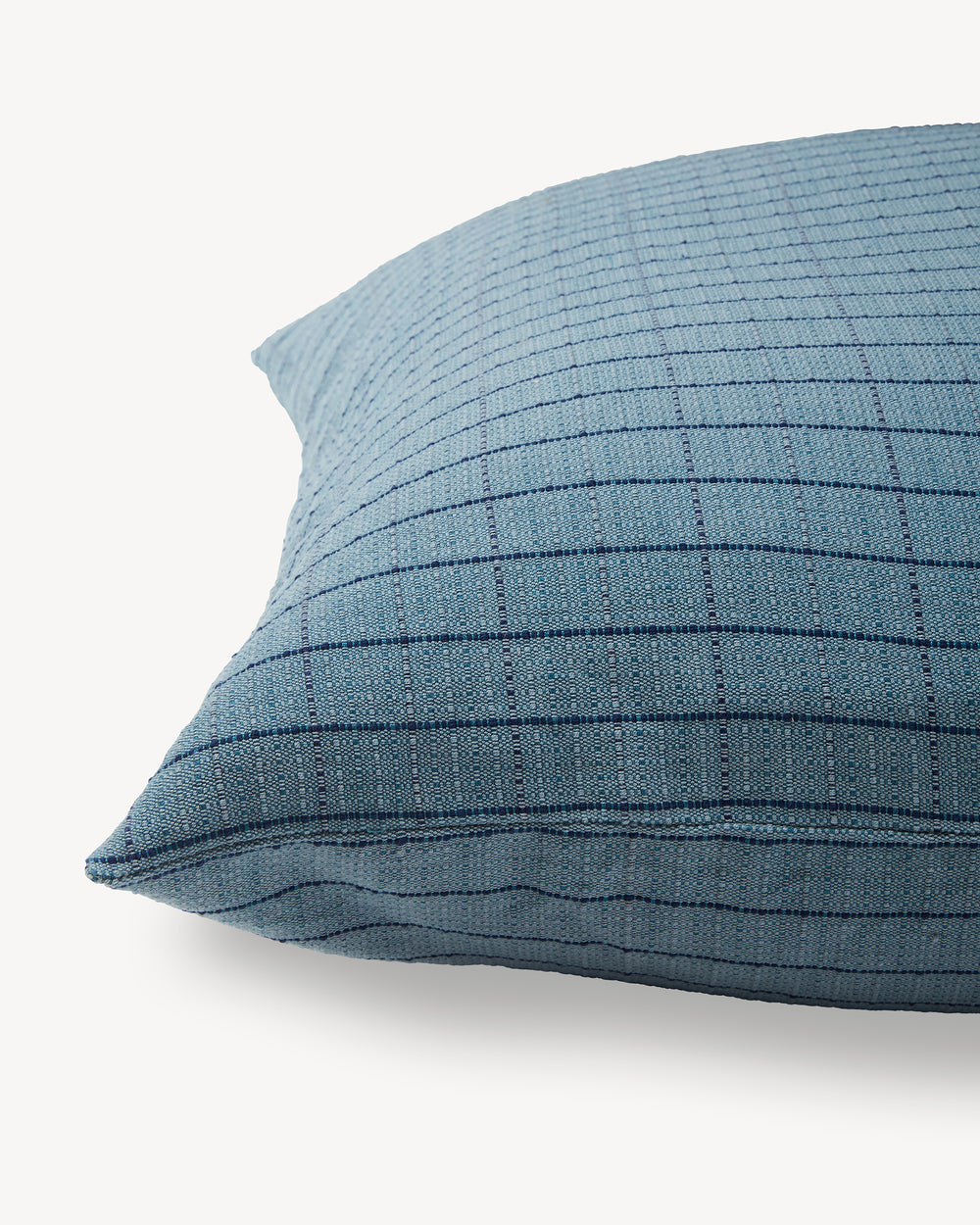 Grid Euro Sham - Blue