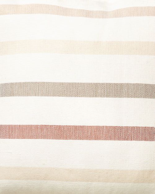 ethically handwoven oeko-tex certified cotton fabric yardage by MINNA, neutral beige stripes