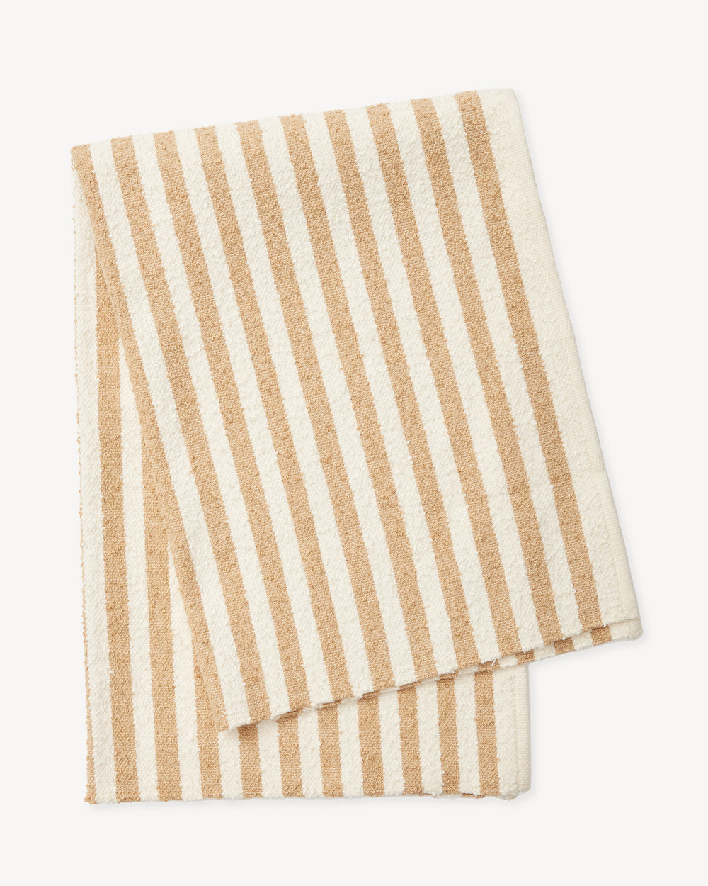 100% Organic Cotton Dish Towels Cream with Black Stripes