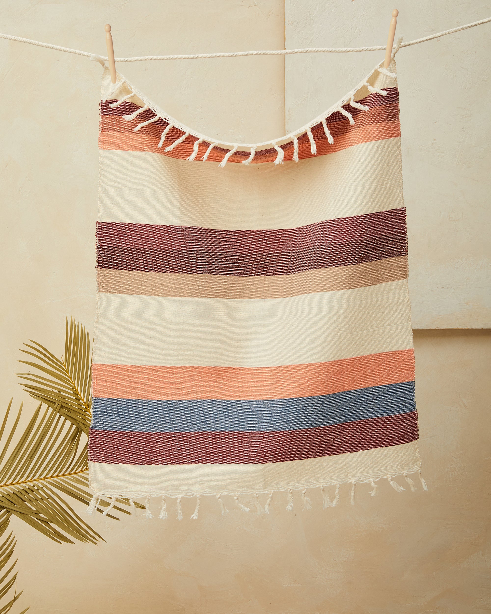 Fruit Stripe Hand Towel - Grapefruit
