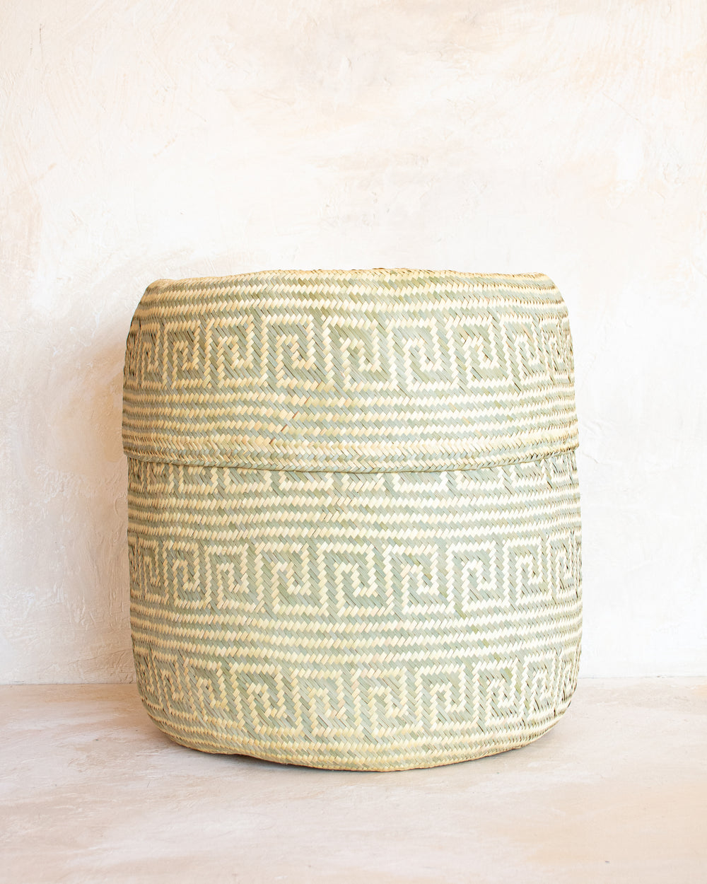 Large Oaxacan Woven Basket - Sage