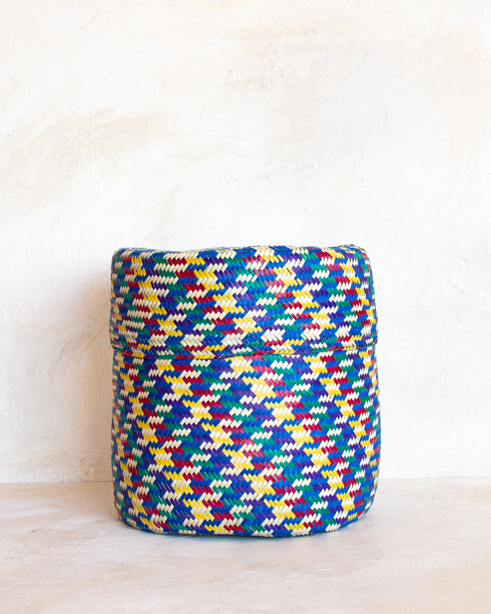 Medium Oaxacan Woven Basket - Multi