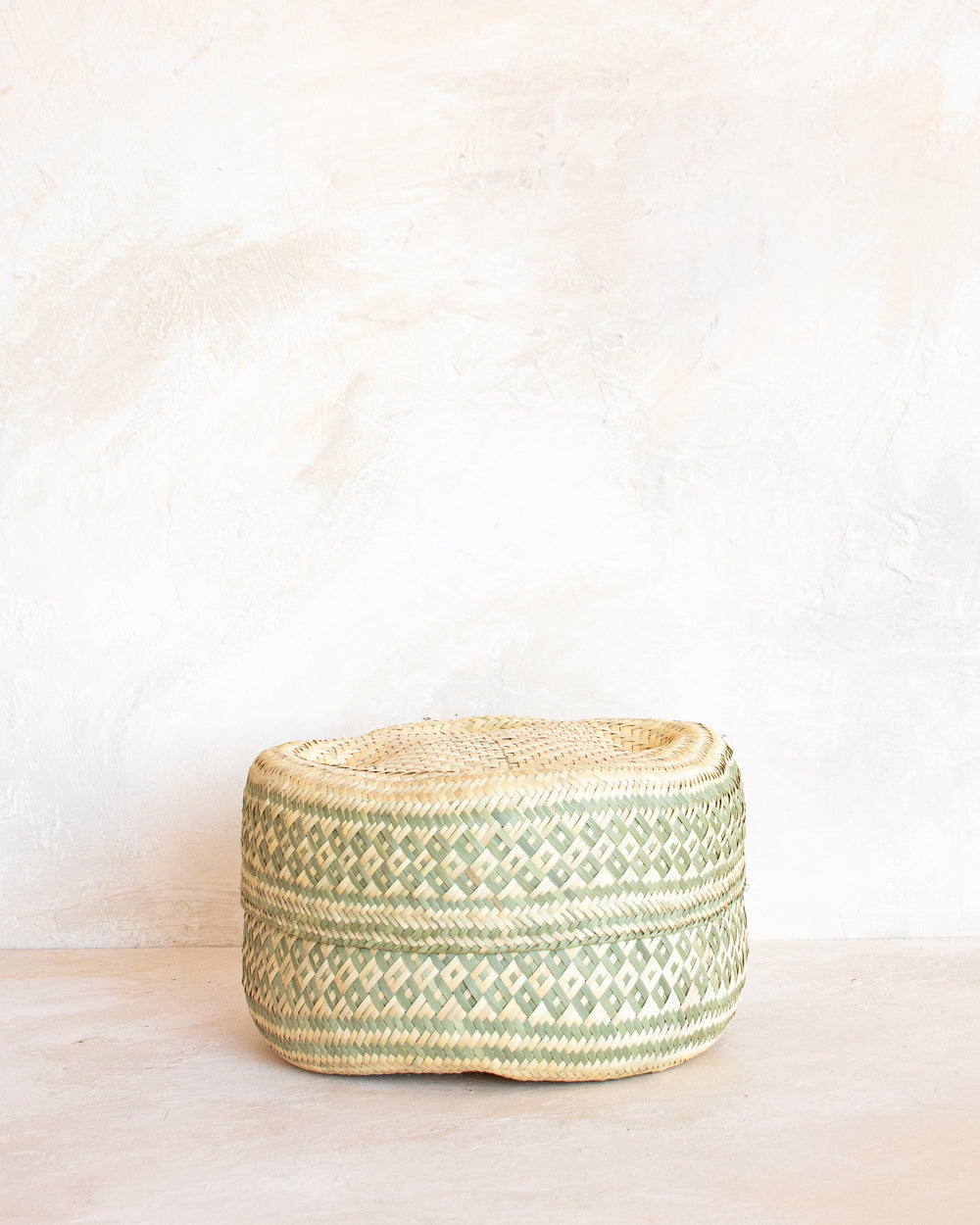 Oaxacan Woven Tortilla Basket - Sage