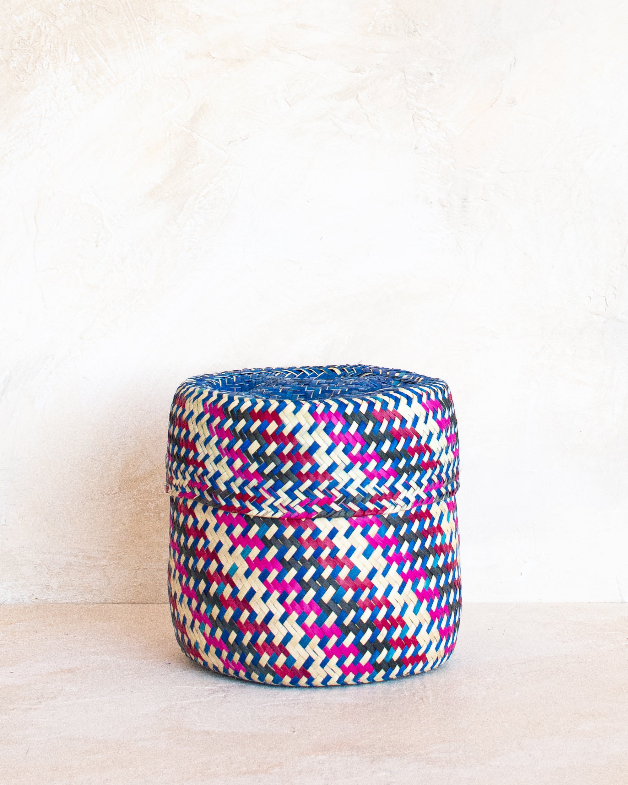 Small Oaxacan Woven Basket - Multi