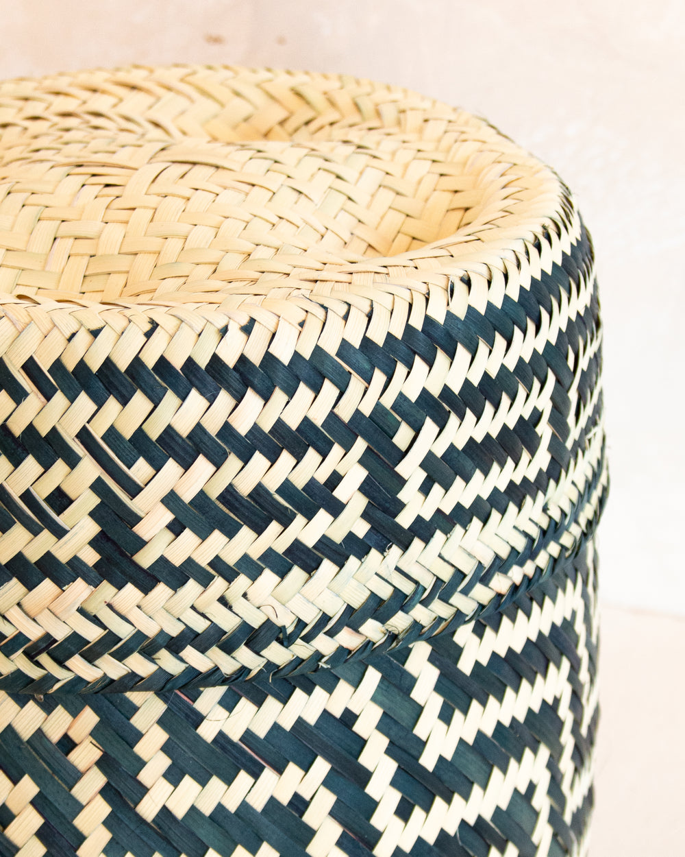 Small Oaxacan Woven Basket - Black