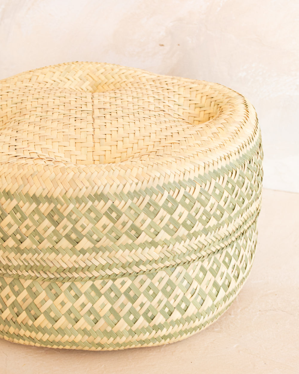 Oaxacan Woven Tortilla Basket - Sage