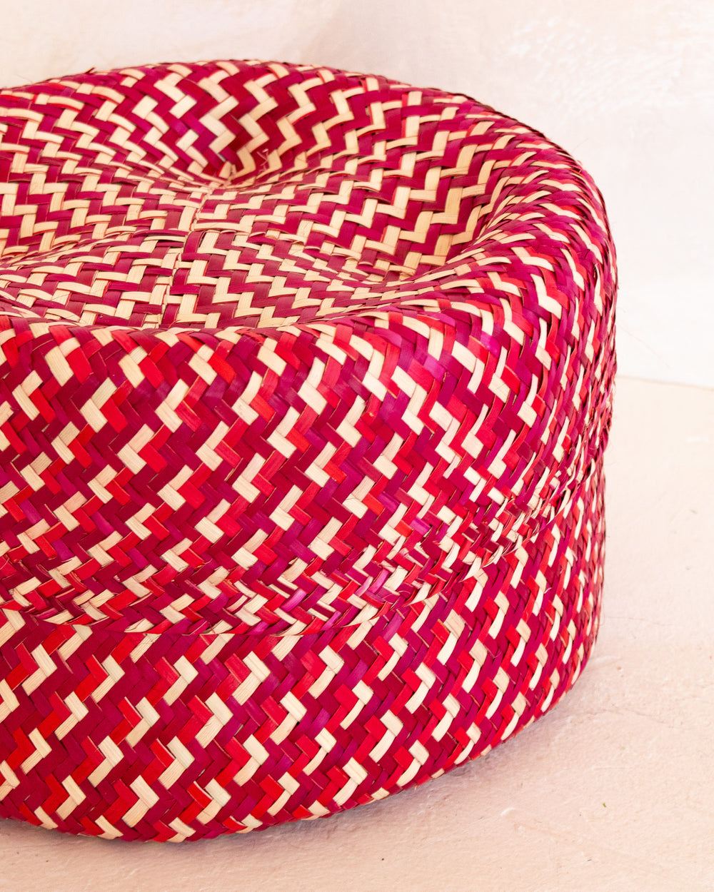 Oaxacan Woven Tortilla Basket - Crimson