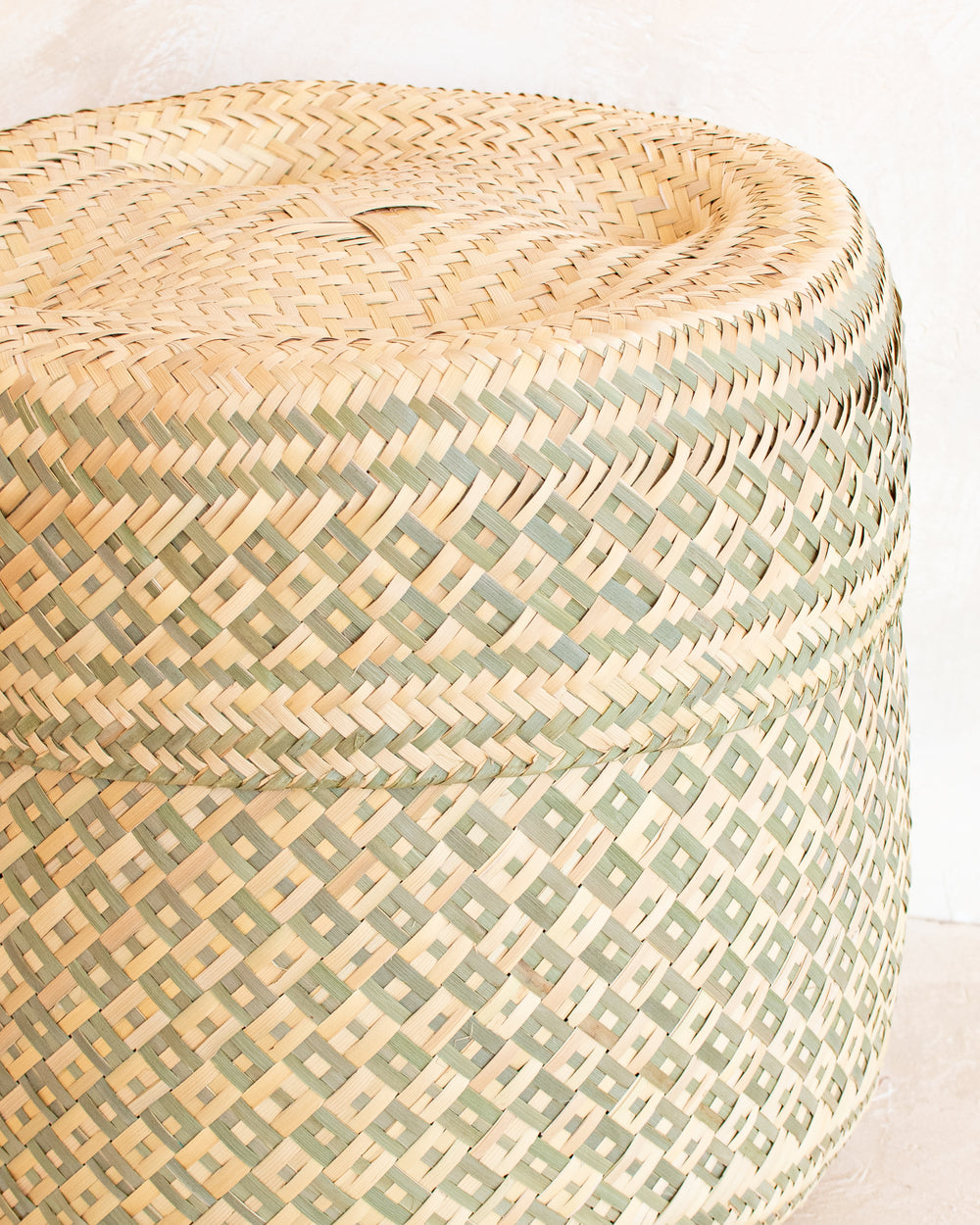 Medium Oaxacan Woven Basket - Sage