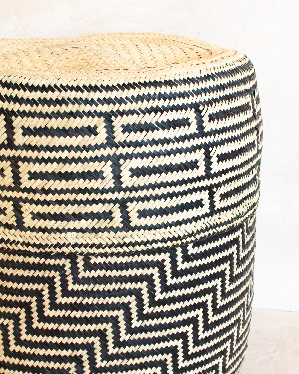 Large Oaxacan Woven Basket - Black