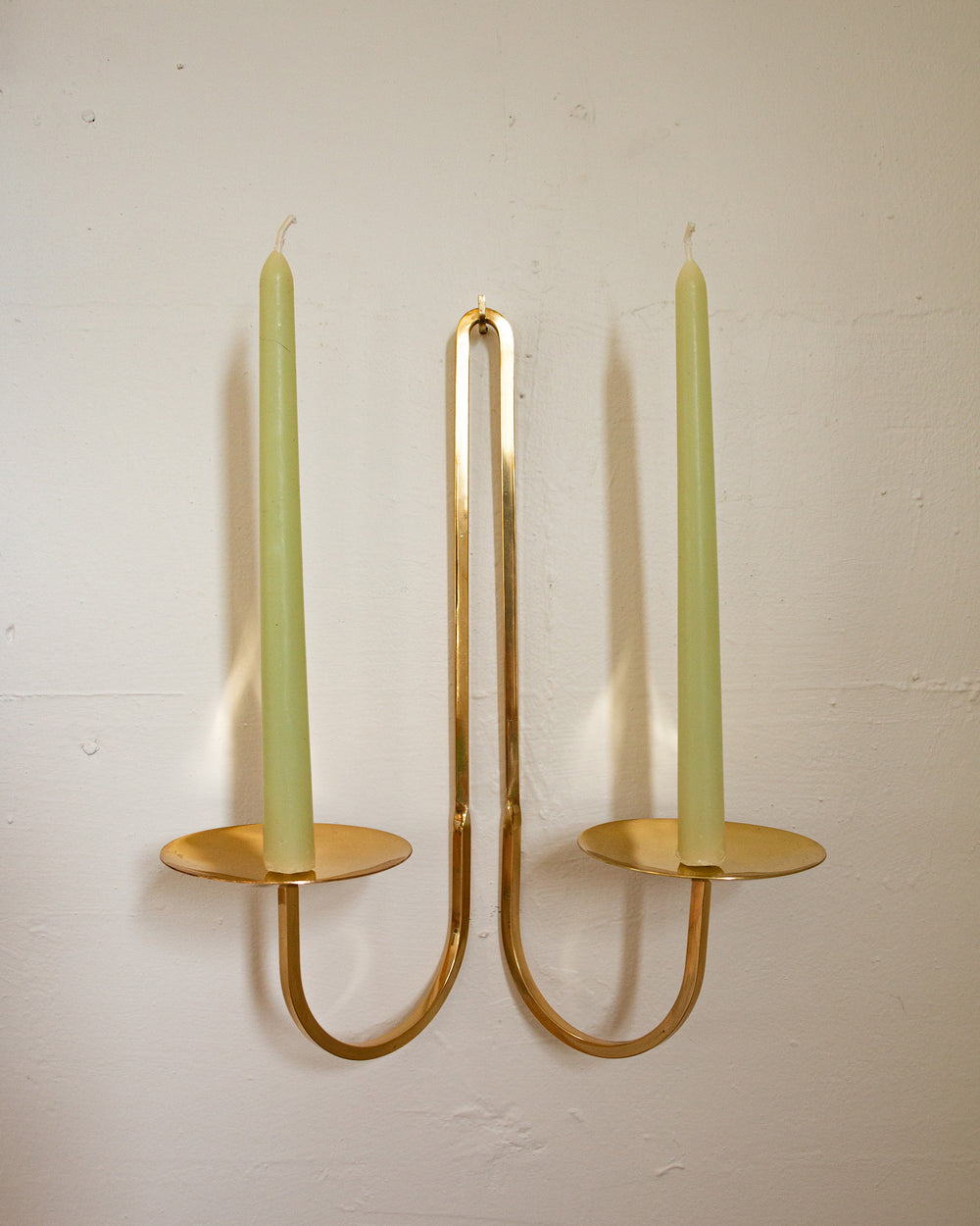 Double Arm Taper Sconce - Brass