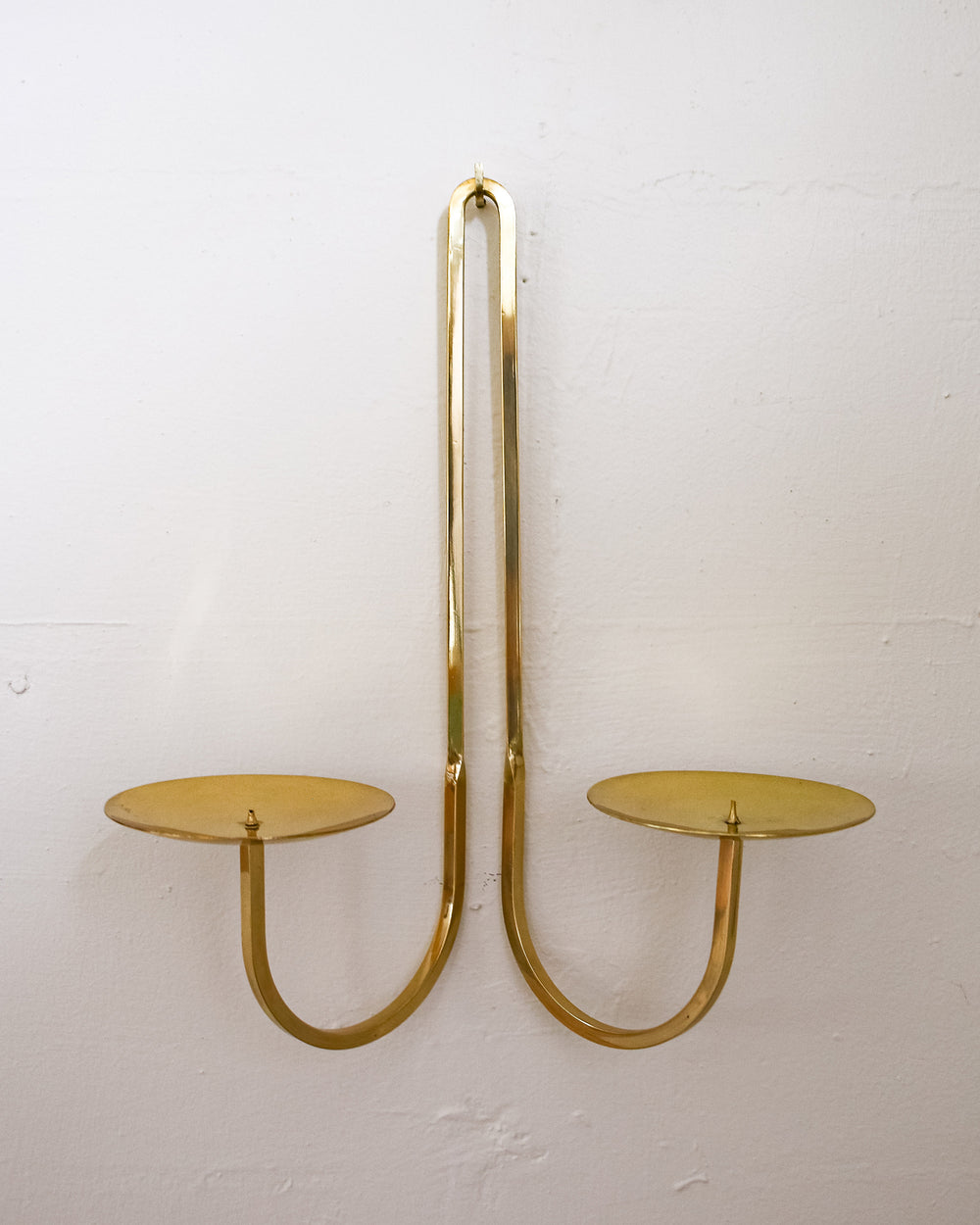Double Arm Taper Sconce - Brass