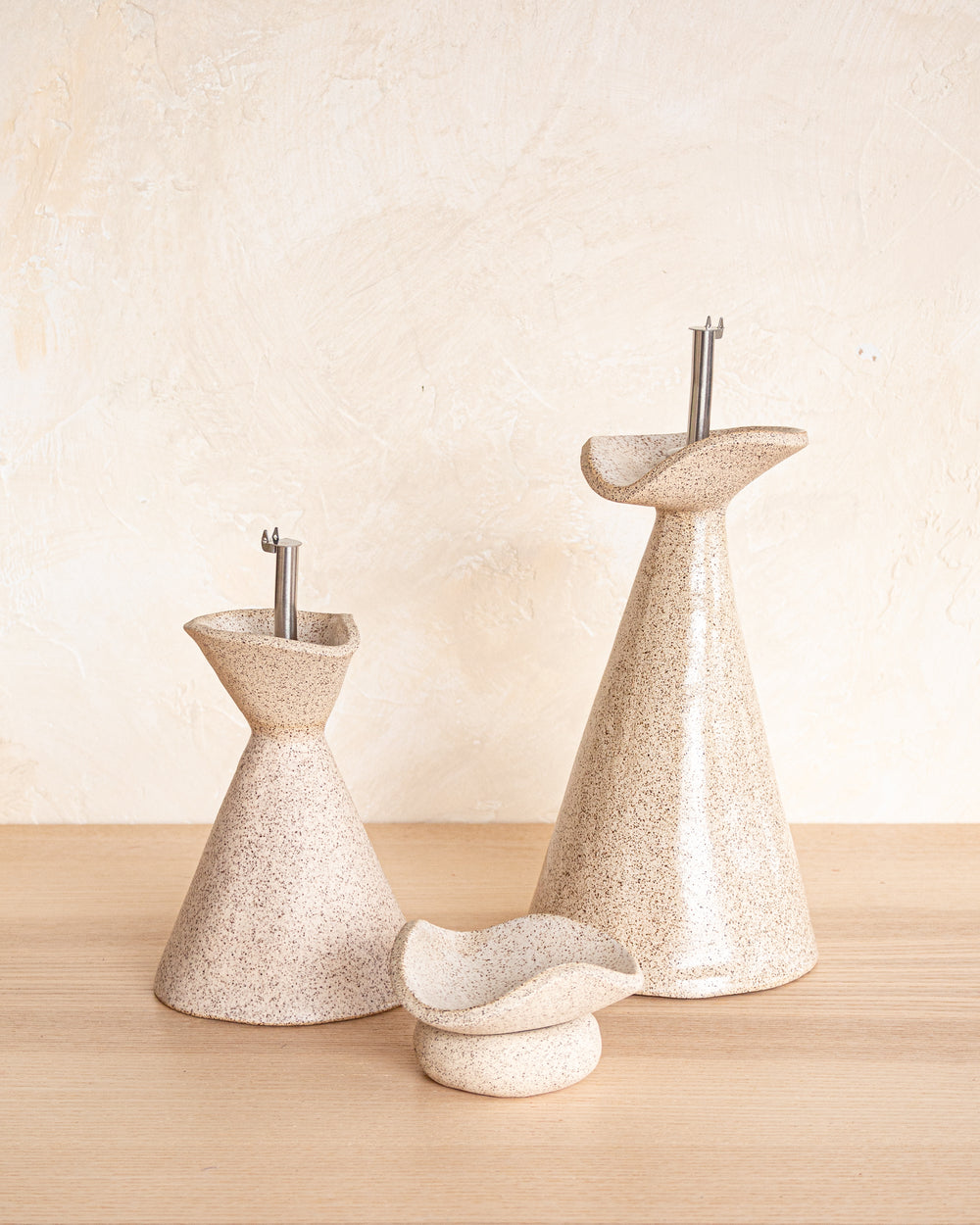 SIN Flora Oil Cruet - Speckled White