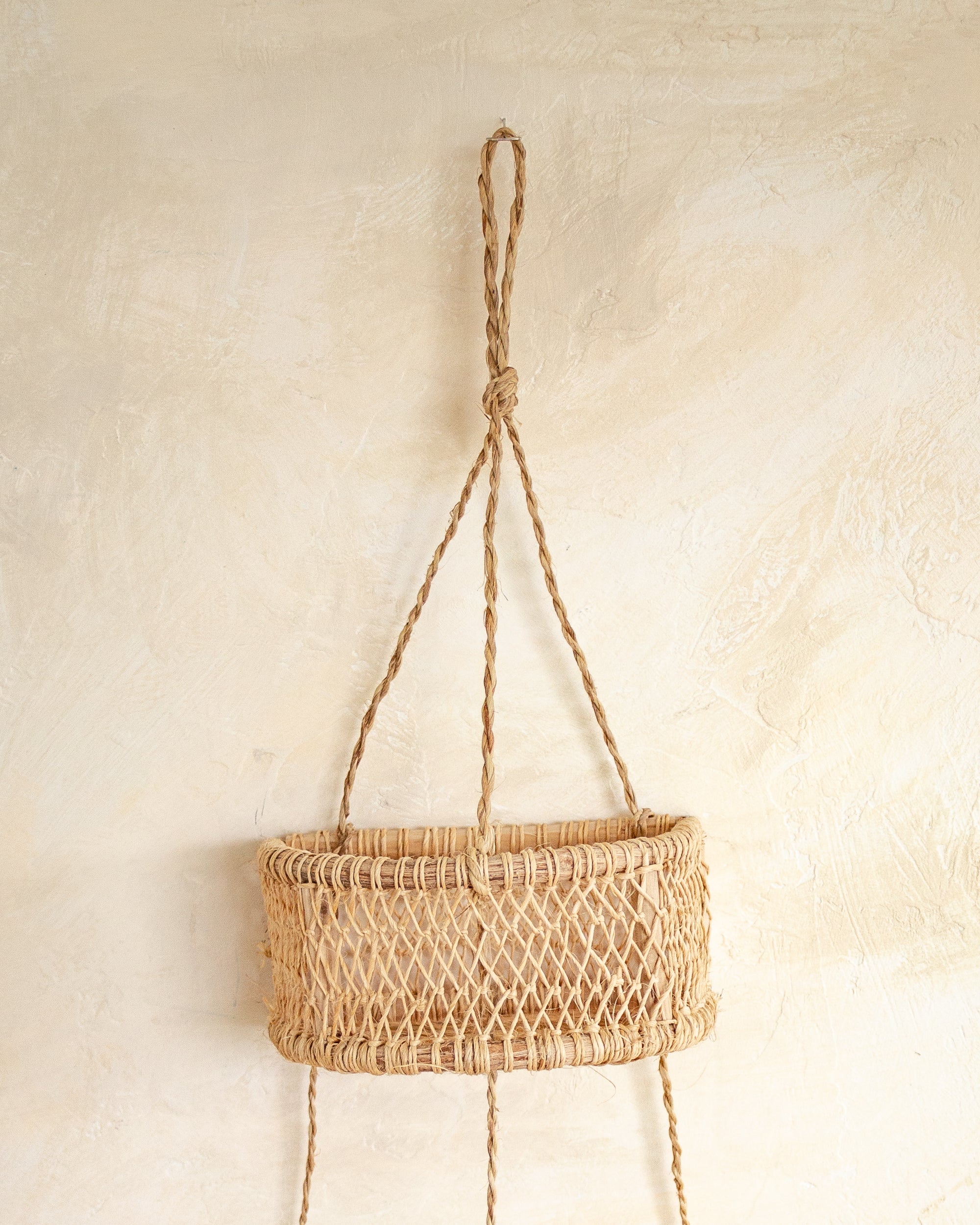 Copper and Jute Rope 3 Tier Hanging Basket by World Market