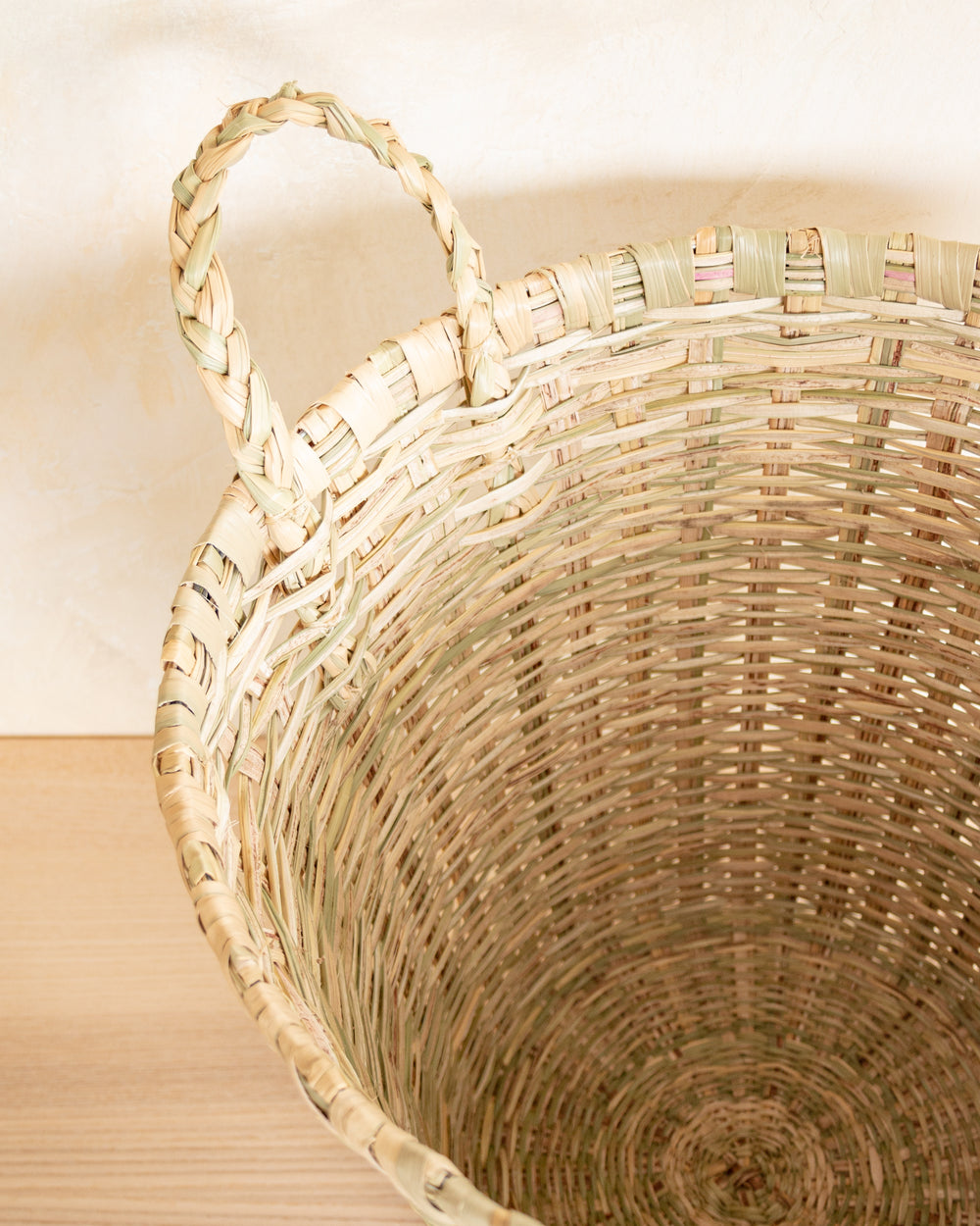 Large Tule Basket with Handles