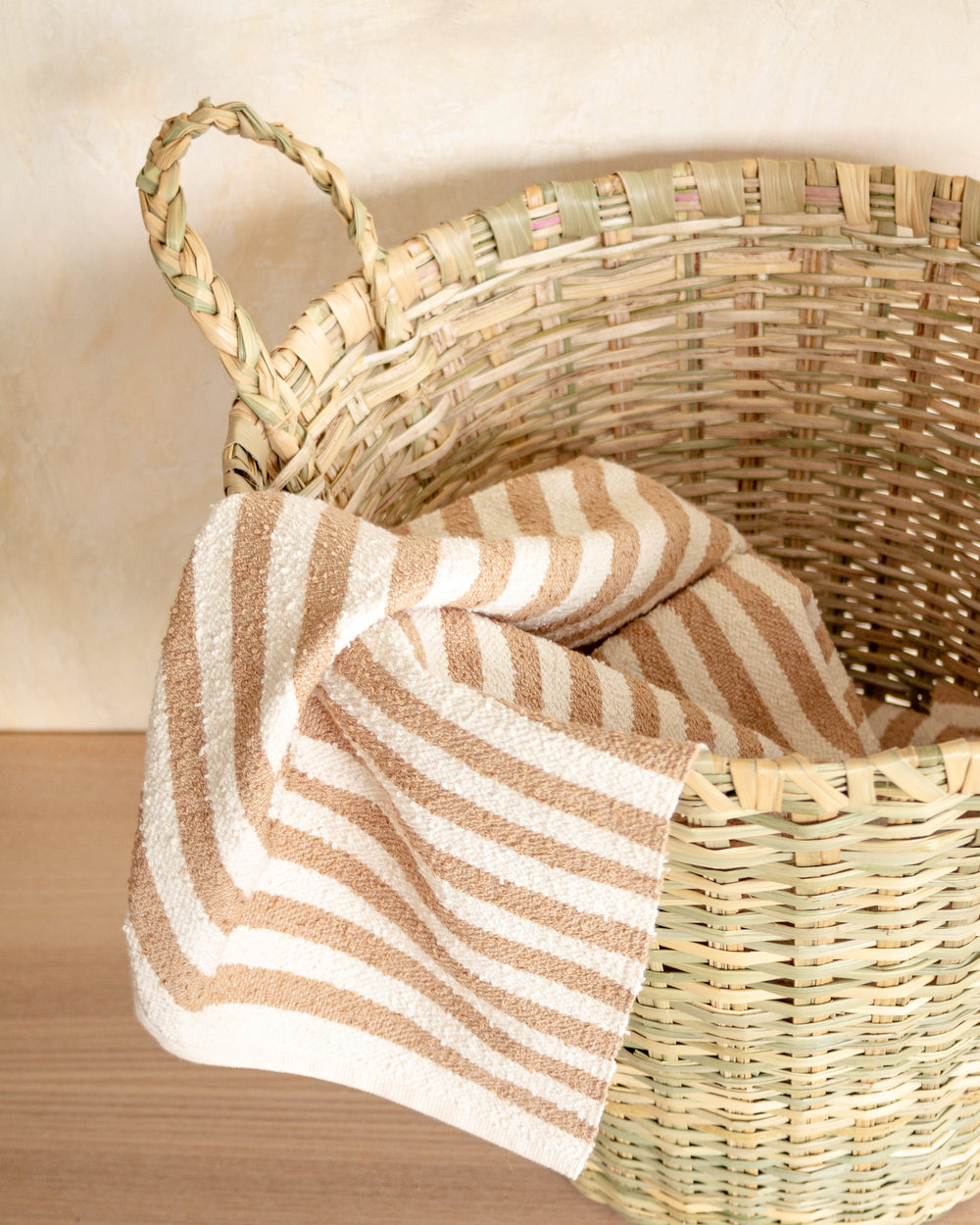 Large Tule Basket with Handles