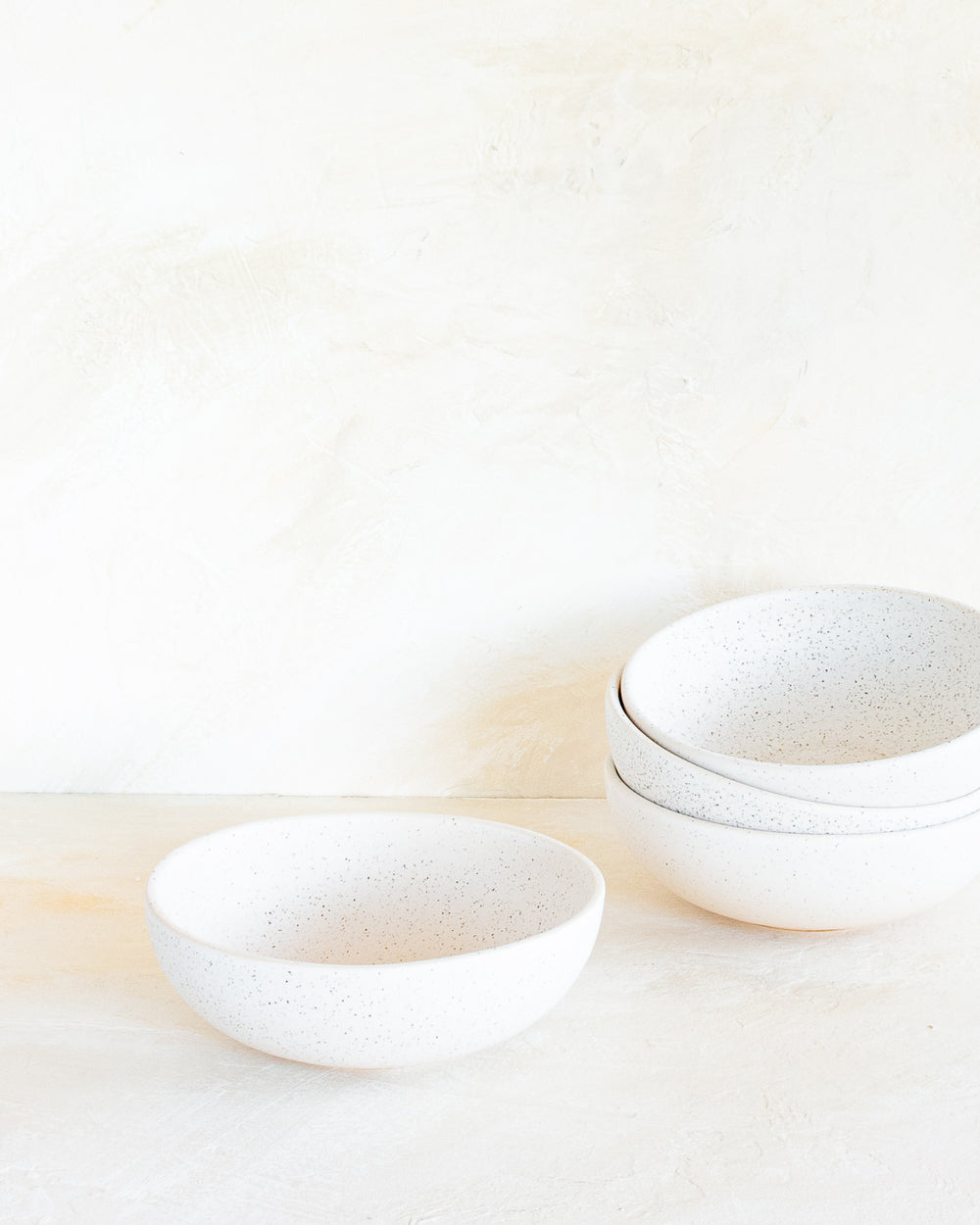 Marvilla Medium Bowl - Speckled White